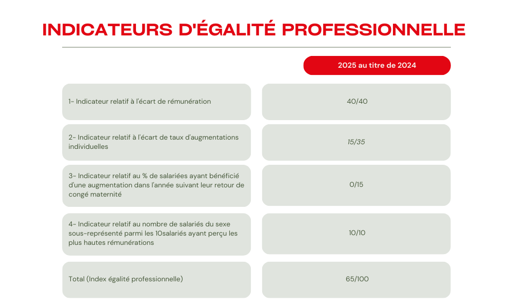INDICATEURS EGALITE PRO 2024